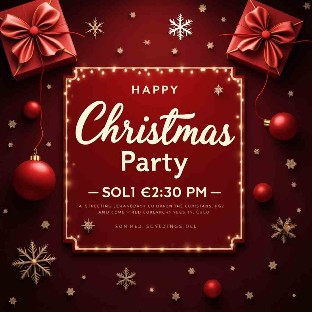 Christmas party flyer templates source psd files